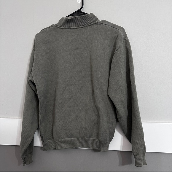 Patagonia Womens 10 Pullover Sweater Sweatshirt Green Cotton Made In USA Knit - Picture 5 of 5